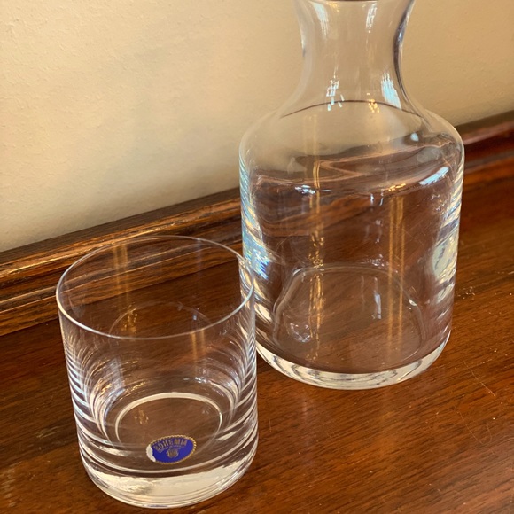 Accents Vintage Crystal Carafe Bedside Glass Set Poshmark